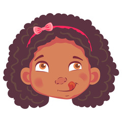 african girl character