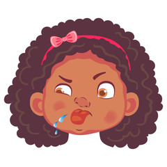 Obraz premium african girl character