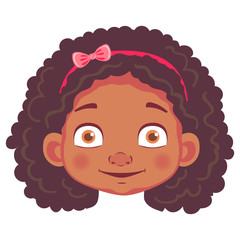 african girl character