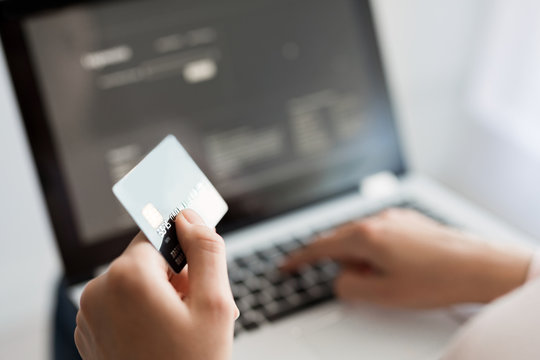 Online payment and shopping concepts.