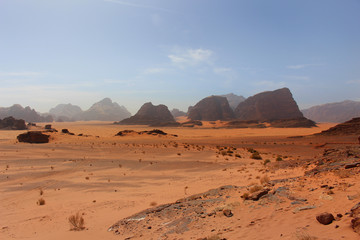 Fototapeta na wymiar Wadi Rum desert Jordan