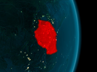 Tanzania at night