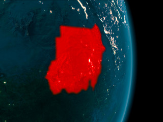 Sudan at night