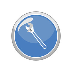 Wrench icon. Vector Illustration