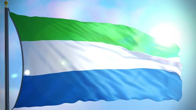 Flag of Sierra Leone 