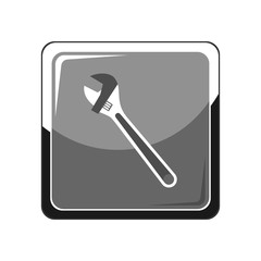 Wrench icon. Vector Illustration