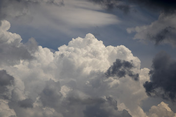 Obraz premium Cumulonimbus clouds, dramatic sky