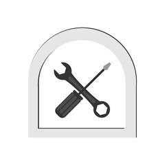 Screwdriver icon. Vector Illustration