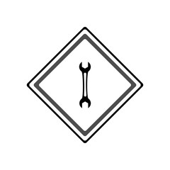 Wrench icon. Vector Illustration