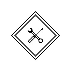 Screwdriver icon. Vector Illustration