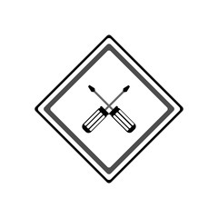 Screwdriver icon. Vector Illustration