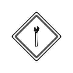 Wrench icon. Vector Illustration