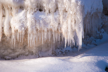 Ice formations on the shores of Lake Huron