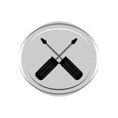 Screwdriver icon. Vector Illustration