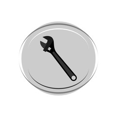 Wrench icon. Vector Illustration