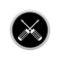 Screwdriver icon. Vector Illustration