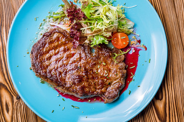 juicy Ribeye steak