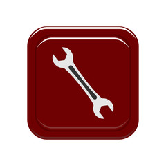 Wrench icon. Vector Illustration