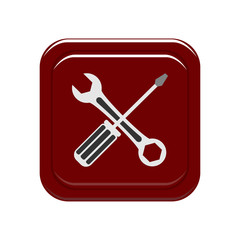Screwdriver icon. Vector Illustration