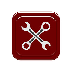 Wrench icon. Vector Illustration
