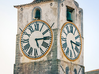 Fototapeta na wymiar clock tower in Tavira Portugal