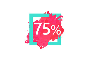75 Percent Discount Number Water Color Frame