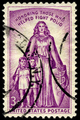 Polio Fighters Postage Stamp