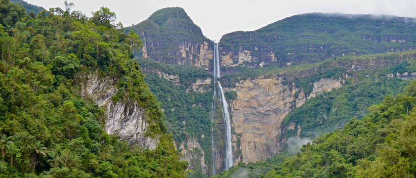 Gocta waterfall, 771m high. Chachapoyas, Amazonas, Peru