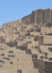 The Pre-Inca site of Huaca Pucllana, in Miraflores, Lima, Peru