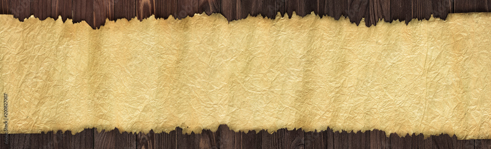 Poster texture of old paper on the table as background for text