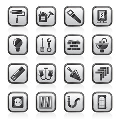 Home repair and renovation icons - vector icon set