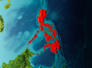 Orbit view of Philippines