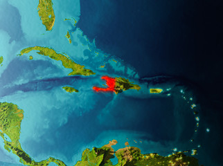 Orbit view of Haiti