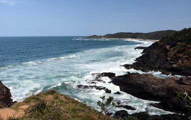 Fototapeta na wymiar Pacific coast at Port Macquarie, in New South Wales Australia.