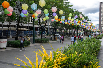 Apr 9,2018 Lantern decoration at Uptown mall in Fort Bonifacio