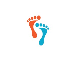 Fototapeta na wymiar foot ilustration Logo vector