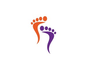 foot ilustration Logo vector