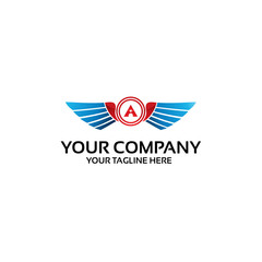 letter a company logo template