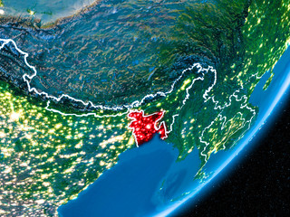 Night over Bangladesh