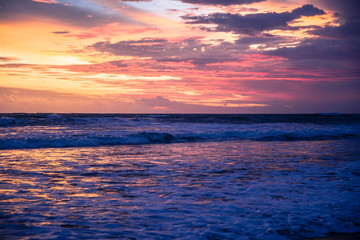 Sunset on the beach