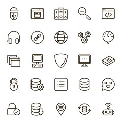Programming icon set