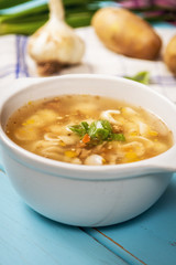 Czech homemade soup