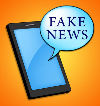 Mobile Phone Speech Bubble Fake News 3d Illustration