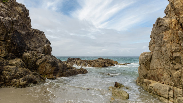 Bretonische K&uuml;ste im D&eacute;partement Finist&egrave;re in der Bretagne