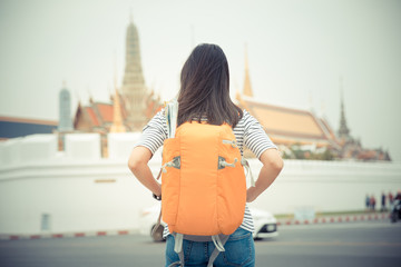 Obraz premium traveler in Bangkok, Thailand