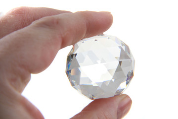 big diamond in human hand