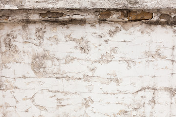 Old concrete wall with cracks.