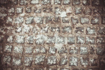 Old vintage stone blocks, background.