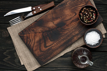 Dark culinary background