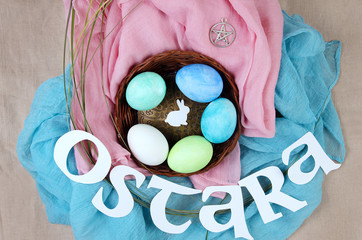 Symbols of Ostara sabbath celebration